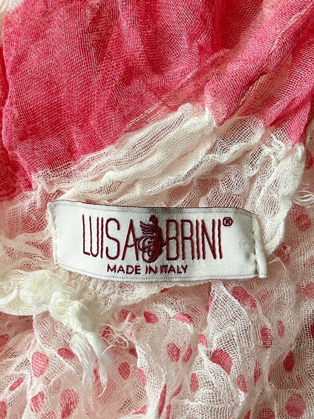 LUISA BRINI Italian Silk Scarf